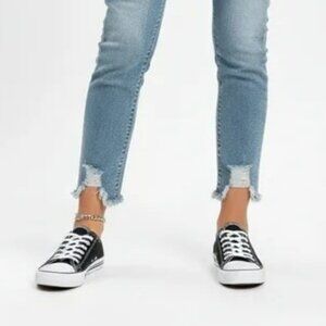 NWT Josiny Women’s Low Navy Blue Classic Canvas Sneakers 8